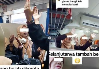Viral Aksi Emak-emak Asik Bikin Konten Video di Kereta, Auto Bikin Penumpang Lain Risih: Gak Ada yang Berani Negur