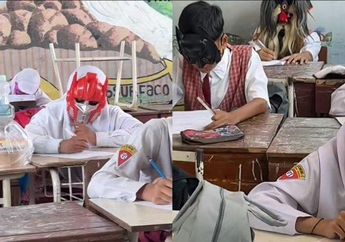 Nyeleneh, Demi Hindari Siswanya Mencontek Saat Ujian, Guru SD di Surabaya Minta Murid Pakai Topeng, Bikin Ngabrut!