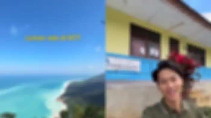 Viral di Tiktok, Penampakan Toilet di SD Negeri Saenam TTS, NTT, Punya View Tercantik di Indonesia.