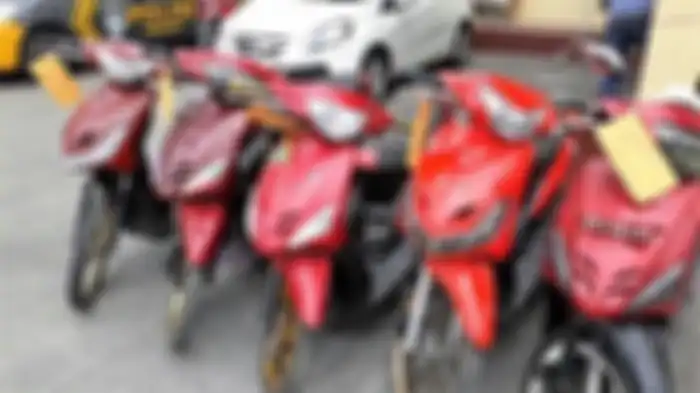 Yamaha Mio hasil curanmor dicat merah oleh pelaku