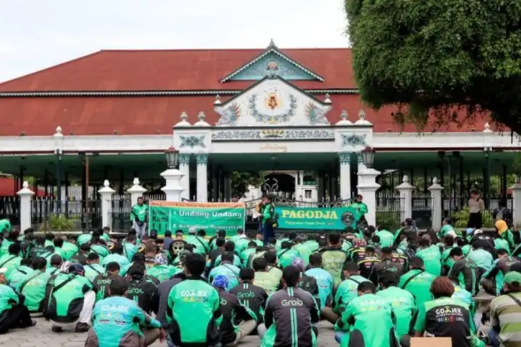 Driver Ojek Online Juga Demo di Yogyakarta, Mereka Menuntut 2 Hal Ini