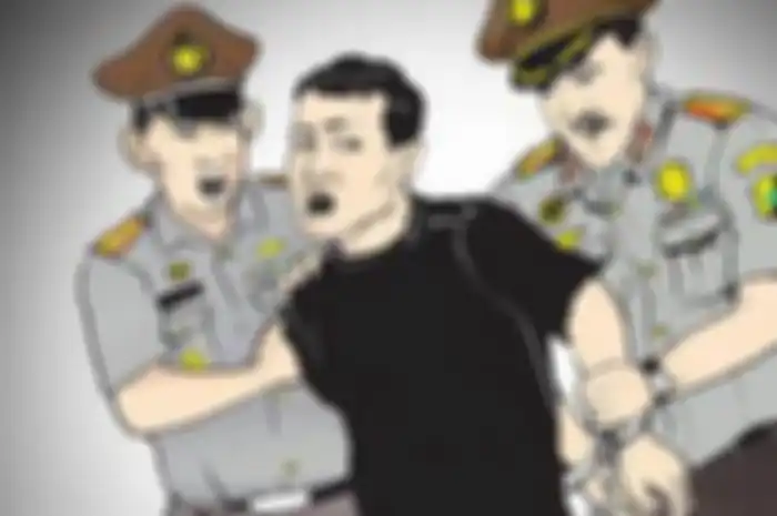 Ilustrasi maling ditangkap