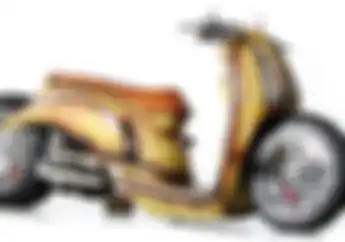 Honda Scoopy Dimodif Hot Rod, 80 Persen Komponen Asli Dibuang