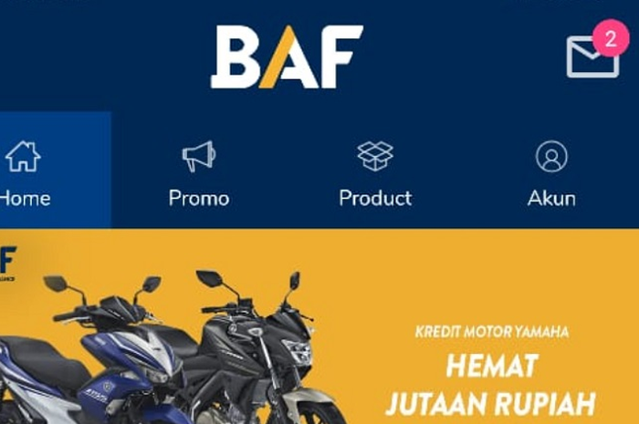 Kredit motor Yamaha di PT BAF.