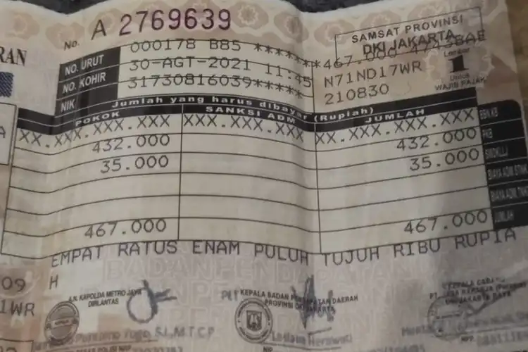 Cepetan Bayar Pajak Kendaraan, Pemutihan Denda Pajak Berlaku Sampai Tanggal Segini