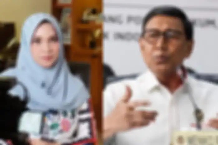 Hanum Rais (kiri) Wiranto (kanan)