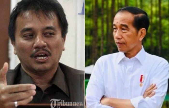 Kolase foto Roy Suryo, Jokowi