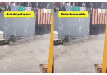Viral Video, Penampakan Hujan Lebat di Depok, Ternyata Keluar Butiran Es, Begini Penjelasan BMKG: Kejadian Cuaca Ekstrem Ini