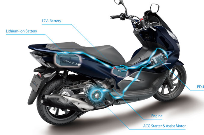 Honda PCX Hybrid gabungkan mesin bahan bakar dengan assist dari baterai