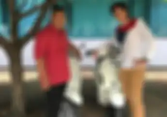 Enggak Nyangka, Bareng Anak Ahmad Dhani, Ajudan Pribadi Doyan Naik Motor Vespa