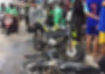 Tragis, Tabrakan V-ixion dan Satria FU di Warung Buncit, Darah Berceceran