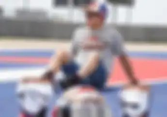 Persiapan MotoGP Amerika 2019, Marc Marquez Malah Pasang Kayu di Helm
