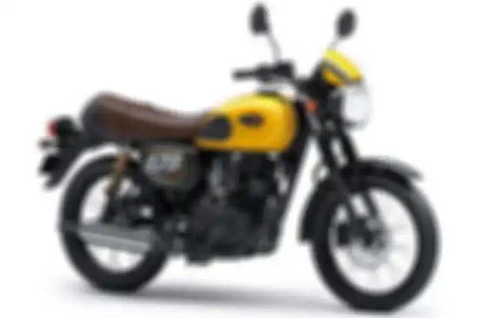 Pearl Brilliant Yellow kuning di Kawasaki W175 Cafe