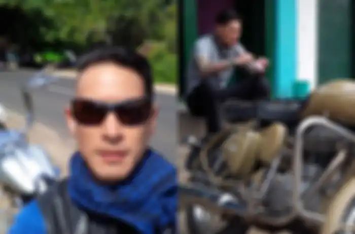 Chef Juna hobi naik motor dan turing ke alam