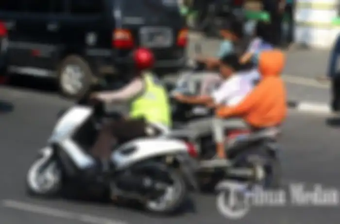Banyak pelajar ditilang saat konvoi di Medan