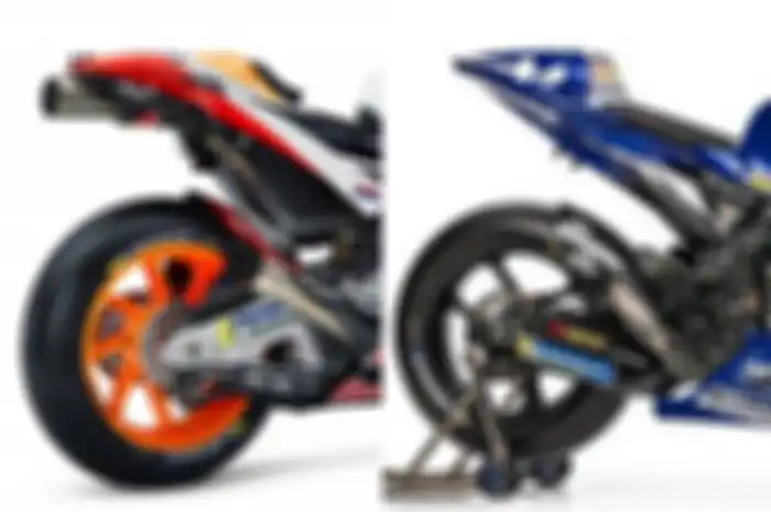 Motor MotoGP punya beragam konfigurasi knalpot