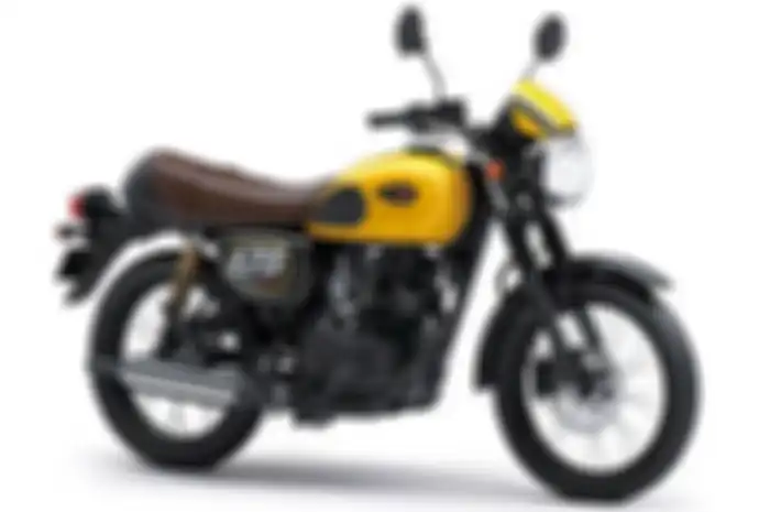 Pearl Brilliant Yellow kuning di Kawasaki W175 Cafe