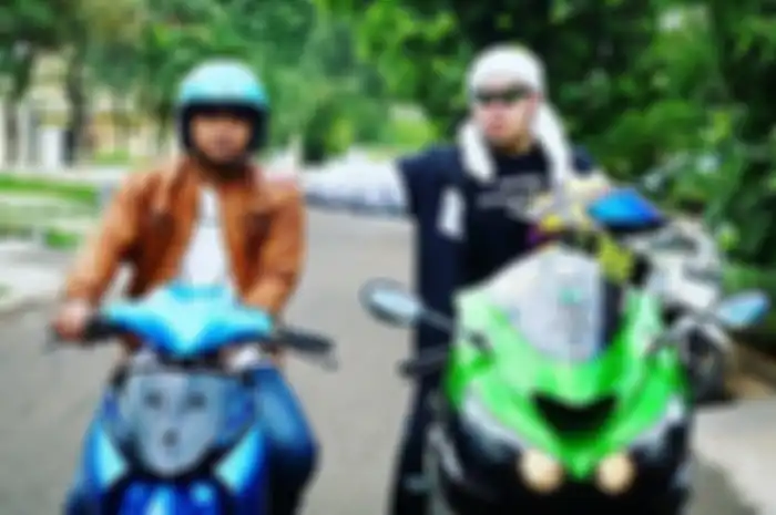 Suzuki Smash Kodratt versus Kawasaki ZX-14 milik Dyland