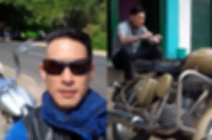 Chef Juna hobi naik motor dan turing ke alam