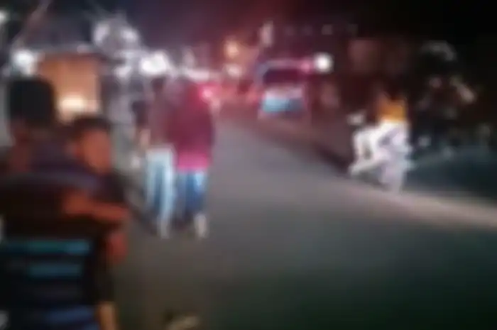 Pemotor berhamburan kabur karena gempa