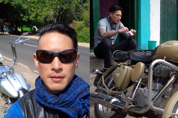 Chef Juna hobi naik motor dan turing ke alam
