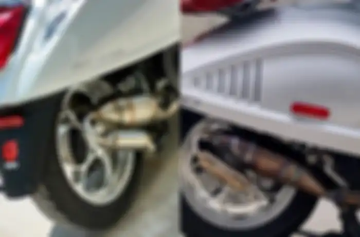 Knalpot Maru's Factory Beetail untuk Vespa 4-tak
