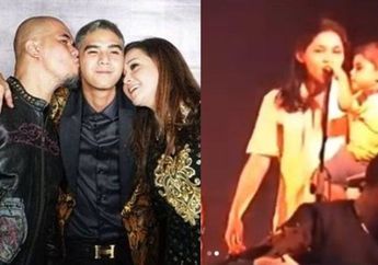 Lagi Hamil Sambil Gendong Al Ghazali Plus Rela Jadi Backing Vocal Ahmad Dhani, Maia Estianty Video Lawasnya Kembali Viral: Emak-emak Setrong!