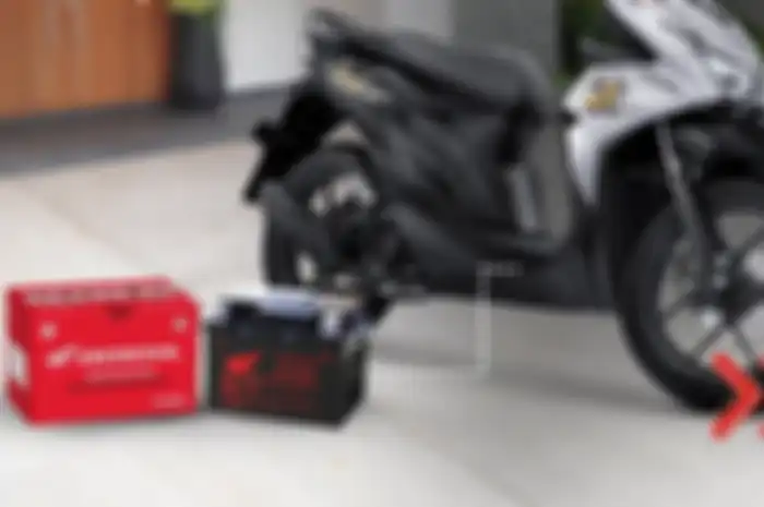 Ilustrasi aki Honda BeAT