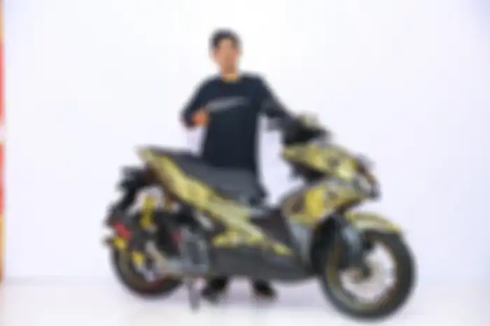 Yamaha Aerox 155 milik Galih jadi juara kelas Daily Customaxi Denpasar