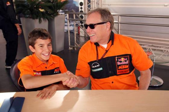 Marc Marquez bersama Harald Bartol
