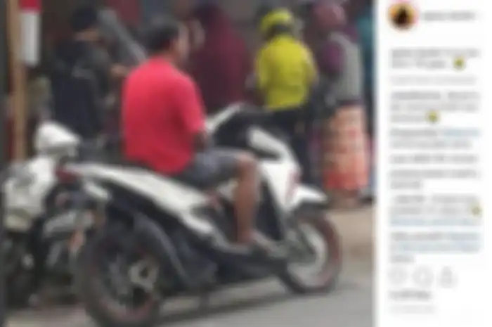 Viral motor 4-tak pakai knalpot 2-tak.