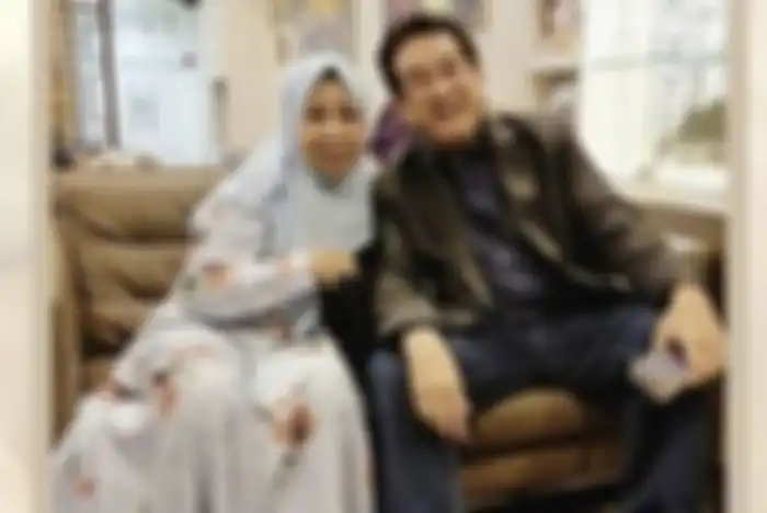 Anwar Fuady dan mendiang istrinya, Farida Cosim