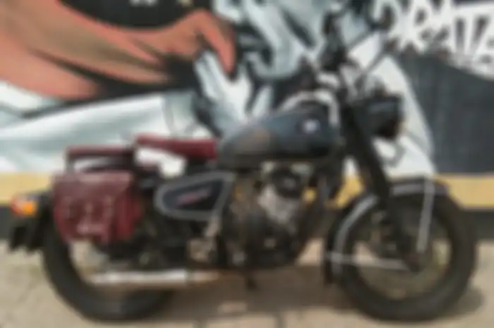 Modifikasi motor Yamaha Scorpio tahun 2005, BMW R27 jadi-jadian dari Depok.