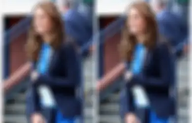 4 Trik Kate Middleton Buat Tampil Modis Pakai Celana Hitam dan Blazer