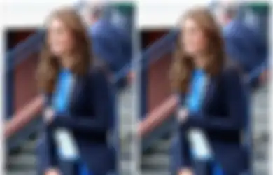 4 Trik Kate Middleton Buat Tampil Modis Pakai Celana Hitam dan Blazer