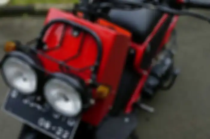 Twin headlamp semakin menunjukkan nuansa ruckus