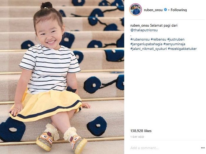Postingan Ruben Onsu yang dikomentari Jessica Iskandar