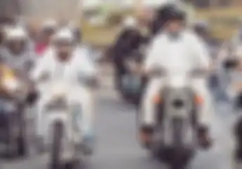 Gagah, Ridwan Kamil Riding Pakai Royal Enfield, Ditemani David Naif Naik BMW R25