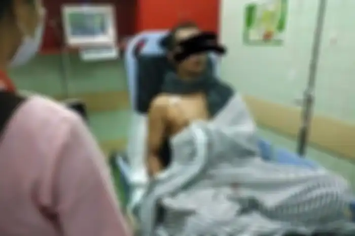 Driver ojol korban penusukan oleh begal di Denpasar.