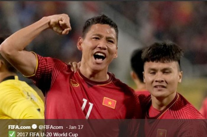 Timnas Vietnam lolos ke perempat final Piala Asia 2019.