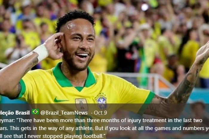 Striker timnas Brasil, Neymar.