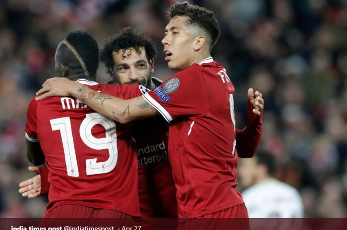 Trisula maut Liverpool, Roberto Firmino, Sadio Mane, dan Mohamed Salah