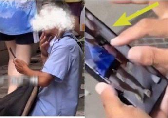 Sudah Bau Tanah, Kakek Pengemis Berusia 70 Tahun Ini Kegep Diam-diam Rekam Gadis yang Pakai Rok dan Celana Mini Saat Lewat