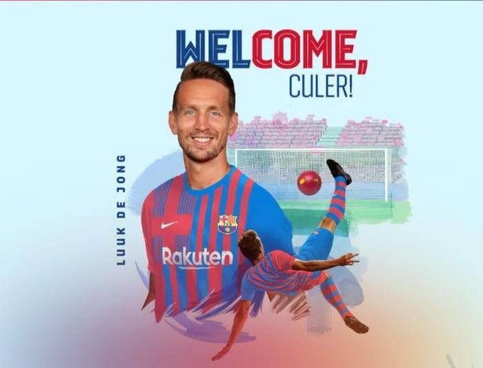 Barcelona resmi mendatangkan Luuk de Jong dari Sevilla.