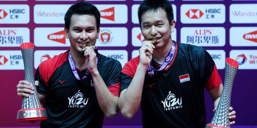 Ahsan/Hendra Masuk 10 Momen Penting Bulu Tangkis 2019 Versi Media China