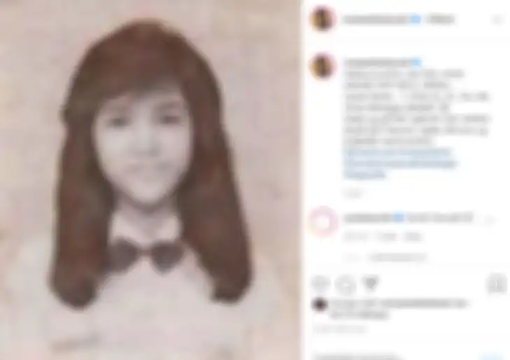 Foto masa muda Maia Estianty saat masih SMP.