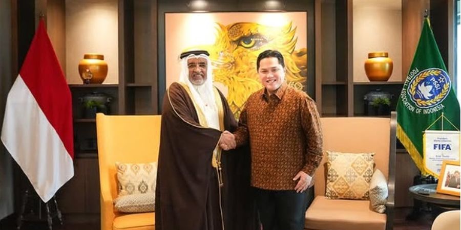 Roadshow Dubes Bahrain ke Dito Ariotedjo dan Erick Thohir, Timnas Indonesia Harus Menang Terhormat