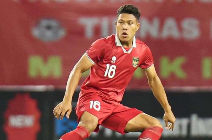 Wahyu Prasetyo yang akrab disapa Hulk akhirnya menjalani debutnya di timnas Indonesia saat melawan Turkmenistan dalam laga FIFA Matchday di Stadion Gelora Bung Tomo, Surabaya, Jumat (8/9/2023).