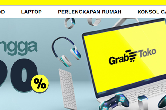 Ilustrasi banner diskon Grab Toko