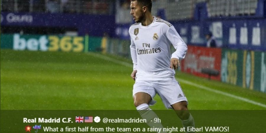 Eden Hazard Cedera, Absen Saat Real Madrid Kontra Barcelona?